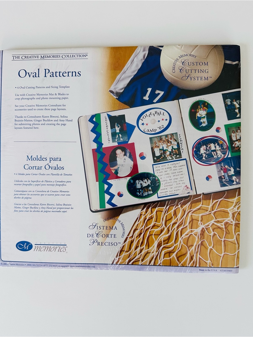 Creative Memories Oval Patterns Template Pack